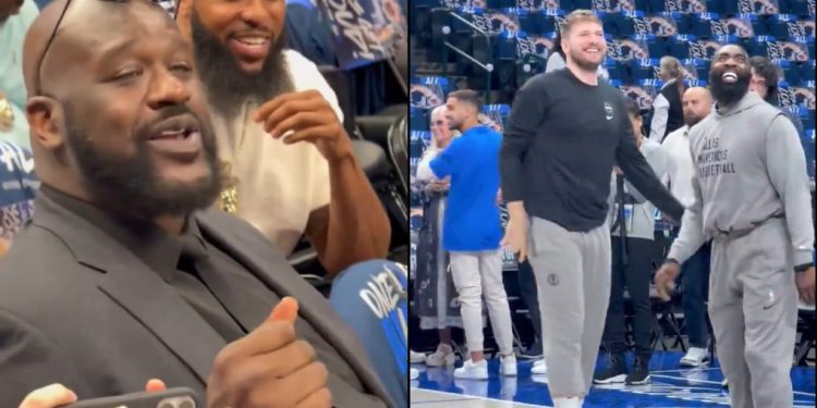 Show O'Neala i Dončića: Shaq pjevao hit grupe E.T., Luka se grohotom smijao