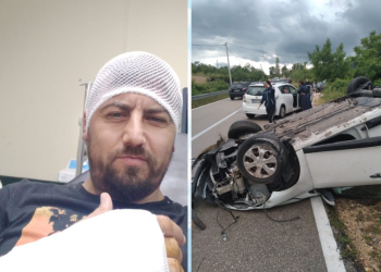Admir Vladavić doživio saobraćajnu nesreću u blizini Mostara, auto završio na krovu