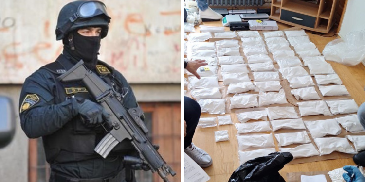 Detalji akcije ‘Rapid’: Uhapšene četiri osobe. FUP tokom pretresa stanova osumnjičenih pronašao 70 kg amfetamina