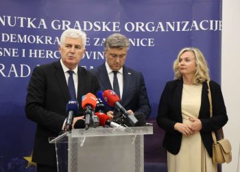 Plenković i Čović pozvali bh. Hrvate da glasaju za predstavnicu HDZ-a na EU izborima