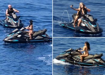 Zabava na Mediteranu: Jeff Bezos i Lauren ganjali se jet skijem s Kim Kardashian