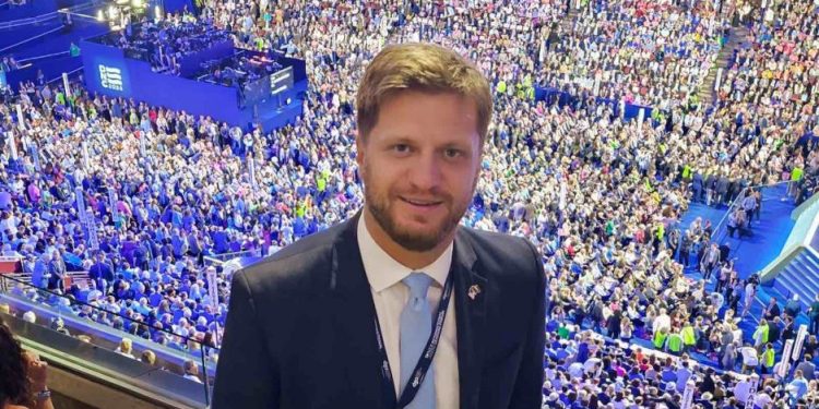 Irfan Čengić na Nacionalnoj konvenciji Demokratske stranke u Čikagu