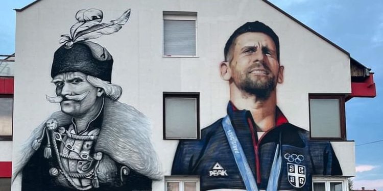 Na Sokocu osvanuo mural Novaka Đokovića pored Starine Novaka