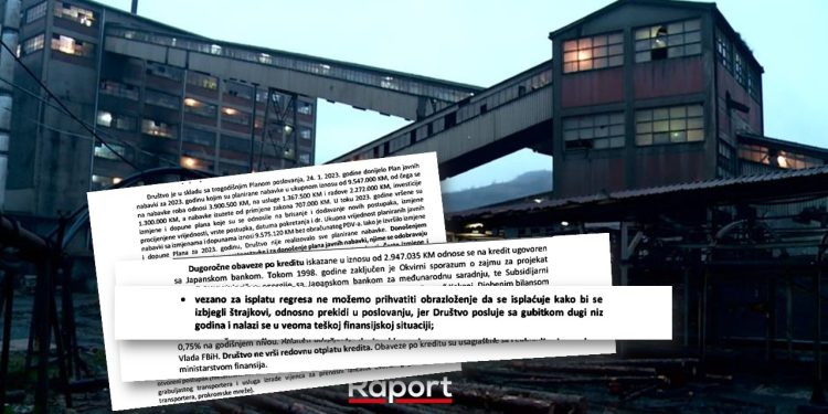 Revizori otkrili katastrofalno stanje u rudniku Breza: Ne kopaju dovoljno uglja, ne vraćaju kredite, ali su isplatili regres…