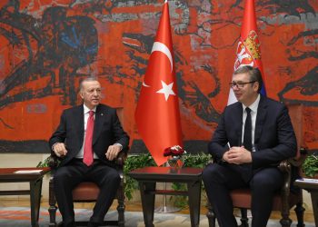 Erdogan dočekan uz najviše počasti ispred Palate Srbija. Pogledajte susret s Vučićem