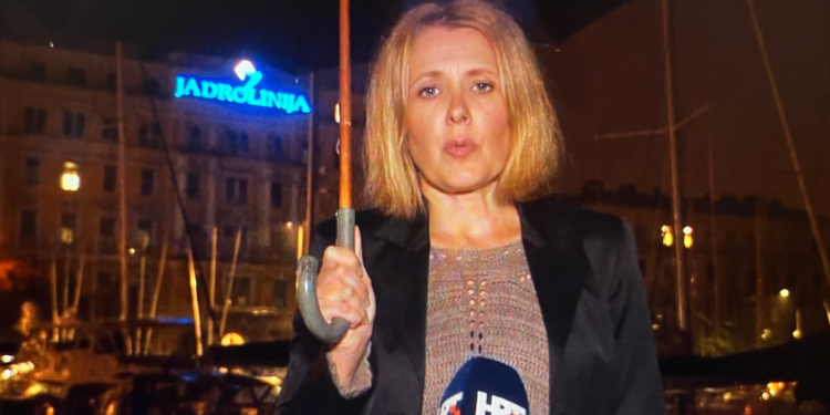 Reporterka HRT-a iznenada se srušila usred javljanja uživo u Dnevniku prvog programa