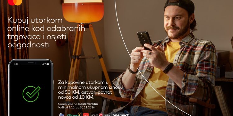 Sjajna opcija za korisnike Mastercard kartica: Kupuj utorkom online kod odabranih trgovaca i osjeti pogodnosti