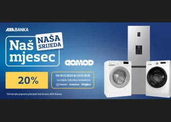 Do savremenog doma uz pogodnosti ASA Banke i DOMOD-a: Iskoristite popust na asortiman bijele tehnike!