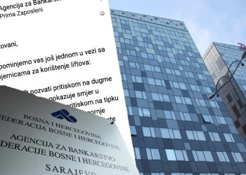 Uposlenicima Agencije za bankarsto FBiH uprava poslala uputstvo za korištenja lifta: Onima koji ne znaju koristiti lift nudi se i praktična obuka